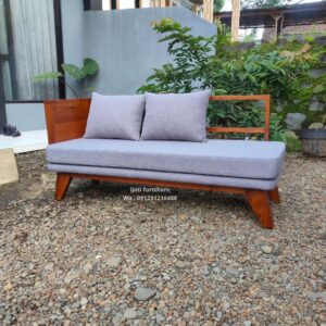sofa retro jati jepara 2 seater