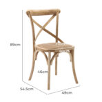 buatkan saya artikel 350 kata tentang Kursi Makan Cross Back Kayu Jati