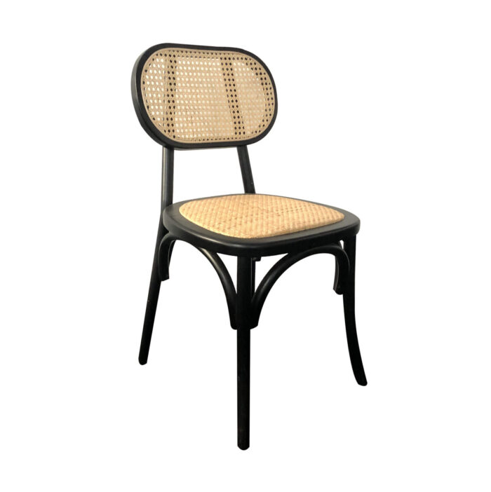 Kursi Makan Ishana Rotan Hitam Kursi Makan Ishana Rotan Hitam