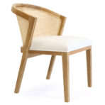 Kursi Makan Modern Minimalis Carrie Kayu Jati