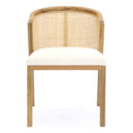 Kursi Makan Minimalis Carrie Kayu Jati - Gambar 2