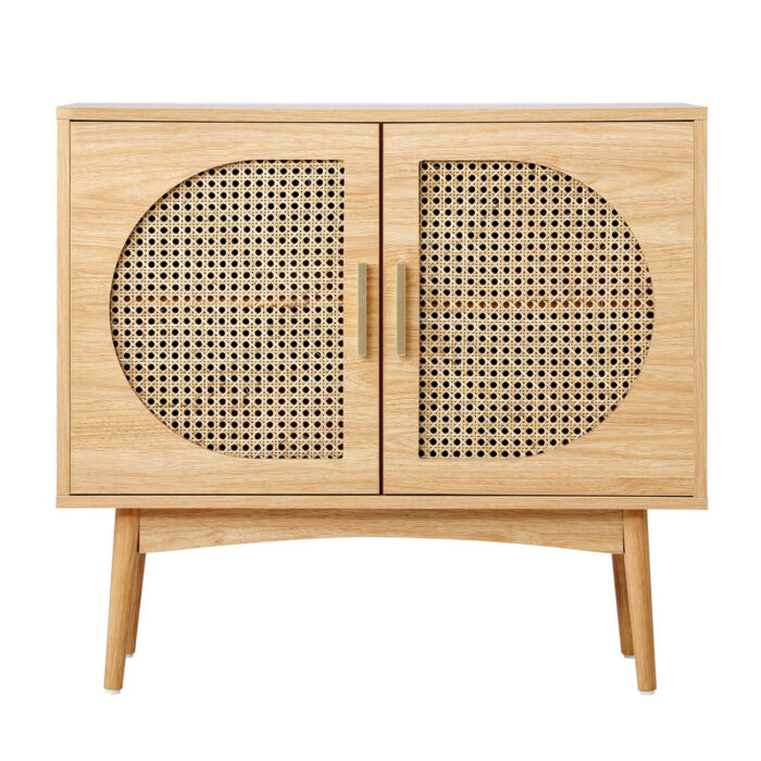 Bufet 2 Pintu Minimalis Kayu Jati