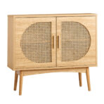 Bufet 2 Pintu Minimalis Kayu Jati