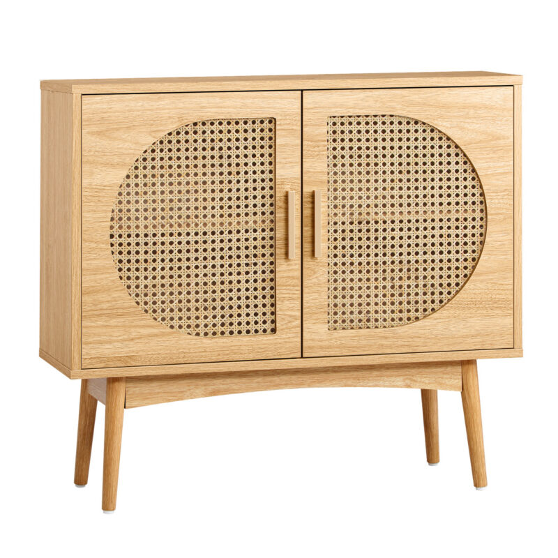 Bufet 2 Pintu Minimalis Kayu Jati