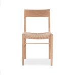 Kursi Makan Modern Minimalis Kayu Jati Anyaman Loom