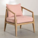 Armchair Retro Jati Sandaran Rotan