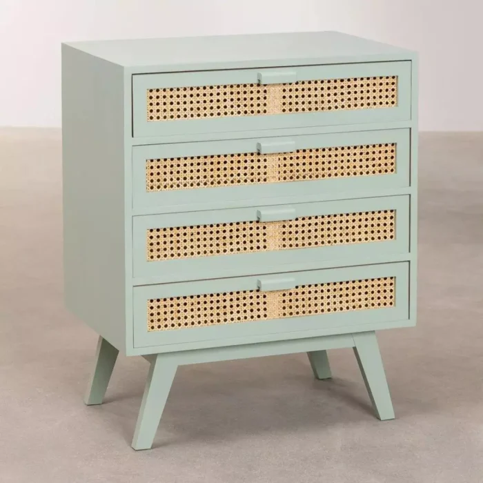 Bedside Retro 4 Laci Warna Pastel