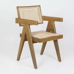 Armchair Retro Kayu Jati Kombinasi Rotan