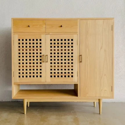 Lemari Buffet Minimalis Kayu Jati