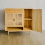 Lemari Buffet Minimalis Kayu Jati