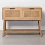 Meja Console 2 Laci Besar Kayu Jati