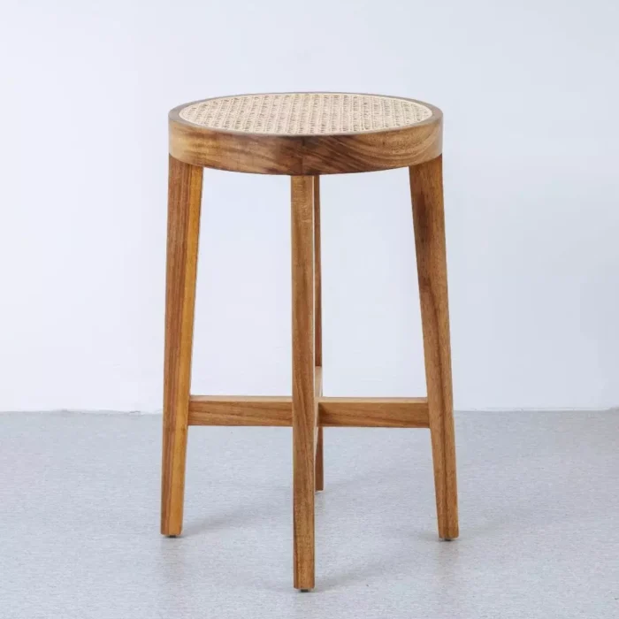 Kursi Bar Stool Jati Model Retro