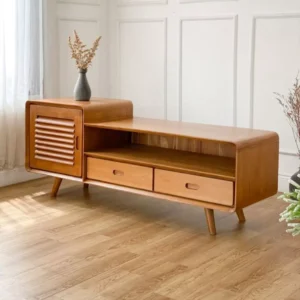 Meja Tv Kayu Jati Jepara Model Retro