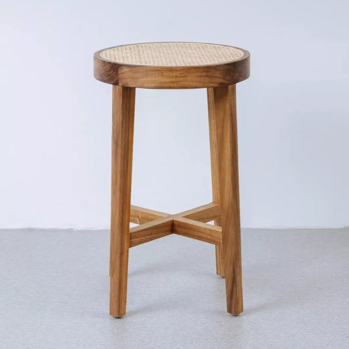 Kursi Bar Stool Jati Model Retro