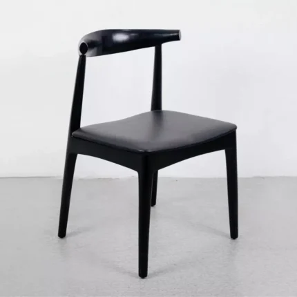 Kursi Makan Tanduk Caffee Retro Kayu Jati Warna Hitam