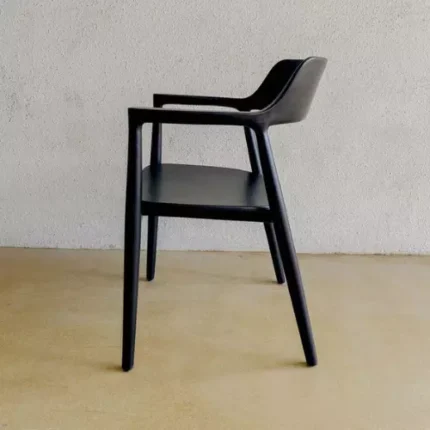 Kursi Jati HItam Heroshima Model Retro