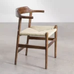 Kursi Makan Jati Model Retro Dudukan Loom