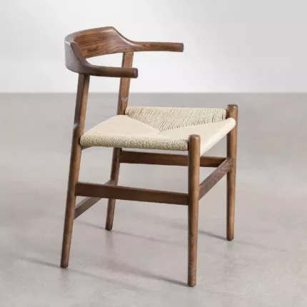 Kursi Makan Jati Model Retro Dudukan Loom