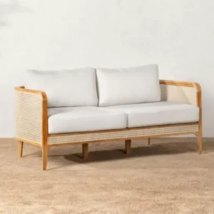 Sofa Jati Rotan Minimalis 2 Seater