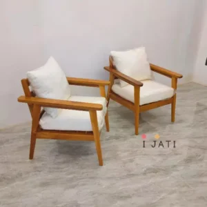 Kursi Armchair Jati Minimalis