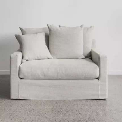 Sofa Tamu MInimalis 1 Seater Kain Fabric