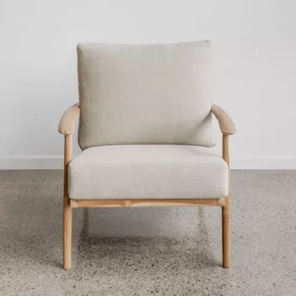 Armchair Jati Retro Jepara Kain Fabric