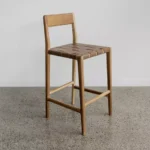 Kursi Bar Jati Minimalis Kulit Sapi