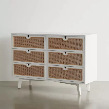 Lemari Cabinet Jati Mid Century 6 Laci