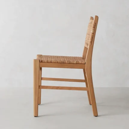 Kursi Makan Jati Kombinasi Rotan