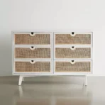 Lemari Cabinet Jati Mid Century 6 Laci