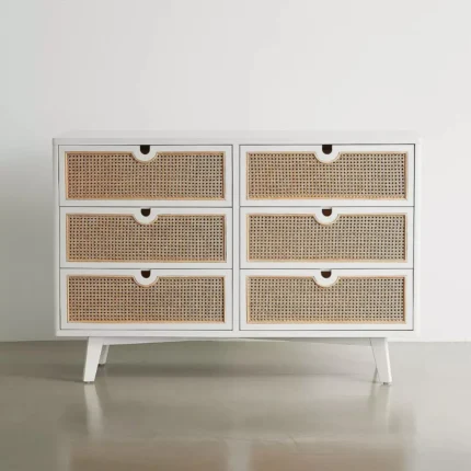 Lemari Cabinet Jati Mid Century 6 Laci