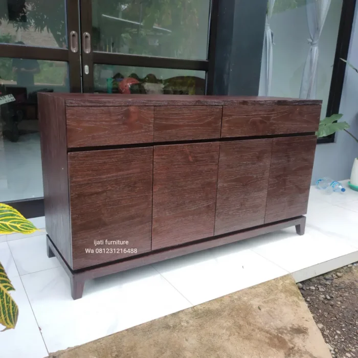 Cabinet Jati Retro Finishing Rustic Jepara