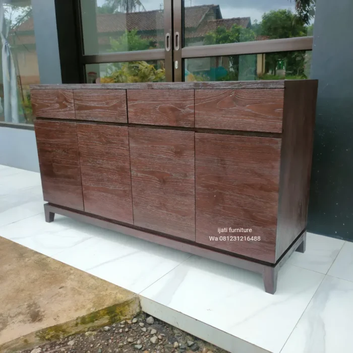 Cabinet Jati Retro Finishing Rustic Jepara