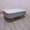 meja coffee table minimalis gold duco top marmer