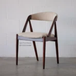 kursi makan cafe minimalis retro kayu jati