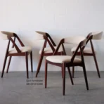 kursi makan cafe minimalis retro kayu jati