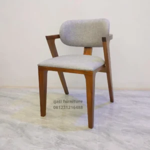kursi makan cafe retro kayu jati