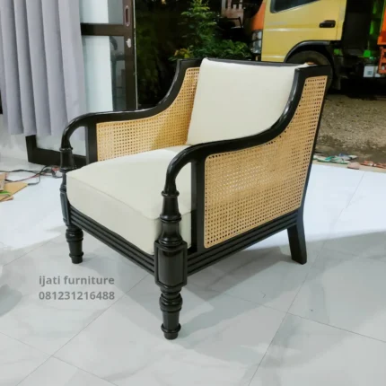 sofa arm chair model retro kayu jati