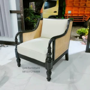 sofa arm chair model retro kayu jati