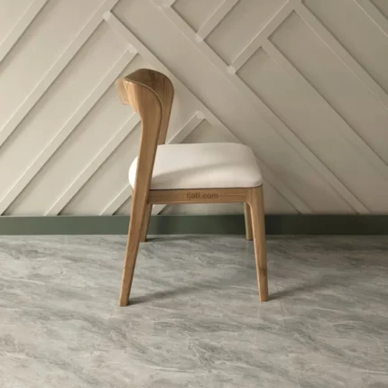 kursi makan cafe minimalis kayu jati