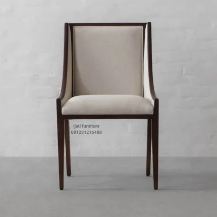 kursi cafe resto minimalis retro kayu jati