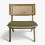 Kursi Aksen Kayu Jati Kombinasi Rotan