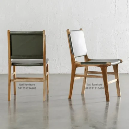 Kursi Makan Cafe Kulit Sapi