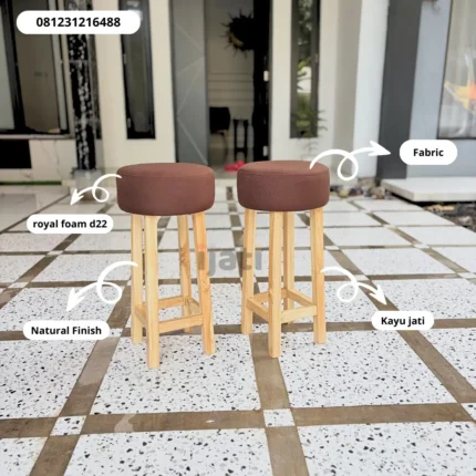 Kursi Bar Kayu Jati Minimalis