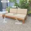 Sofa Daybed Outdoor Kayu Jati Minimalis