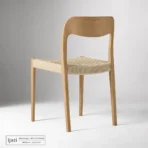 Kursi Makan Scandinavian Dudukan Anyam Tali Kertas