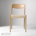 Kursi Makan Scandinavian Dudukan Anyam Tali Kertas