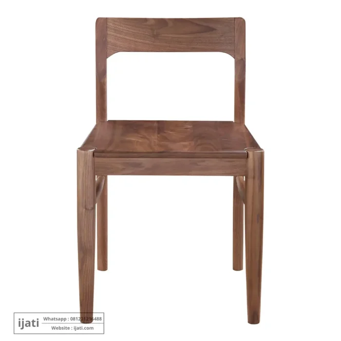 Kursi Makan Mid-Century Modern Kayu Jati Solid