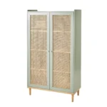 Lemari Pakaian 2 Pintu Warna Sage Untuk Kamar Kos