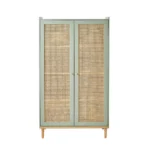 Lemari Pakaian 2 Pintu Warna Sage Untuk Kamar Kos